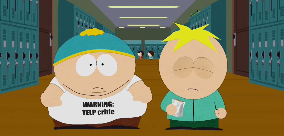 Actuele opinie: South Park laat zien dat Yelpers soms doorslaan met reviews